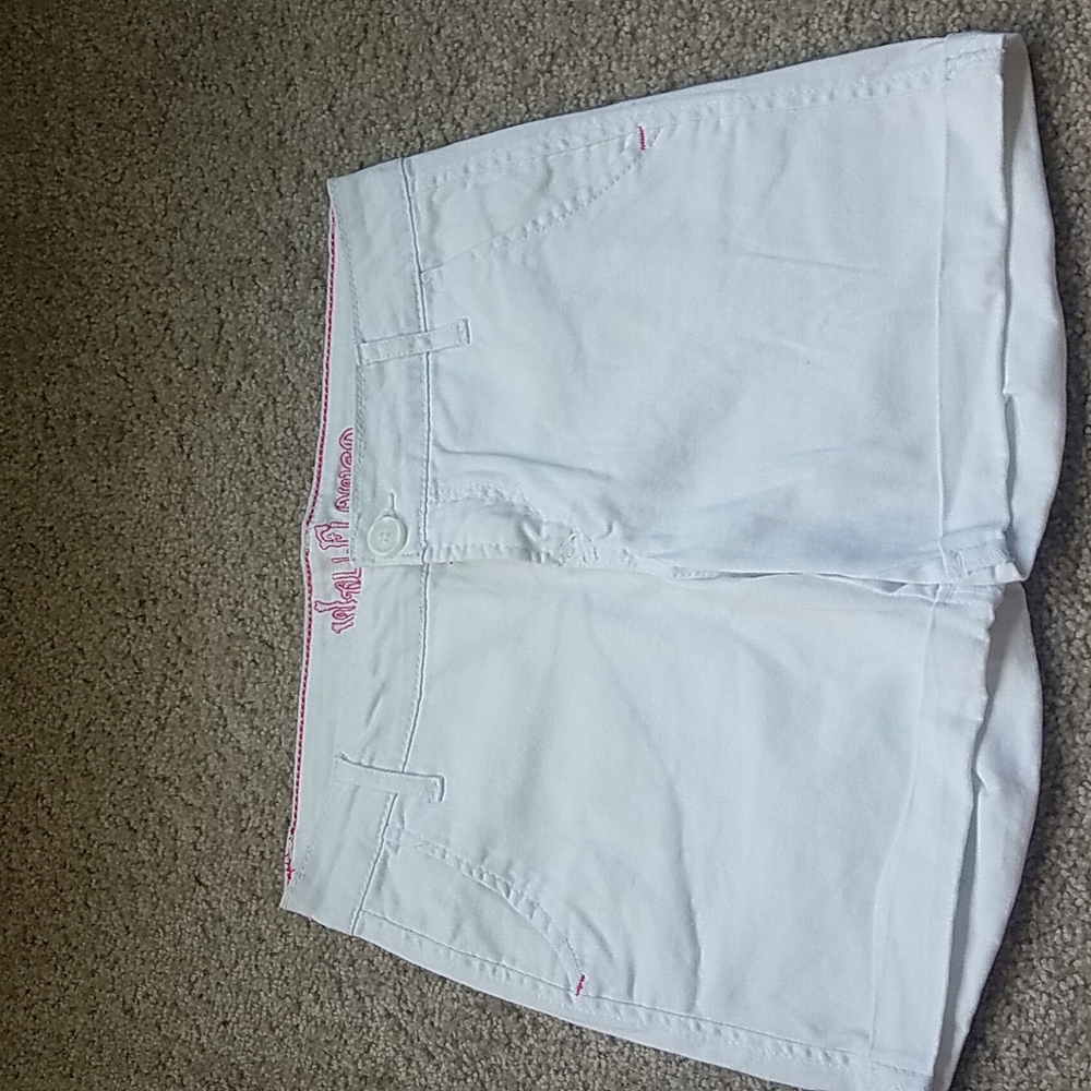 Junior's Wallflower White Bermuda Shorts, Size 3